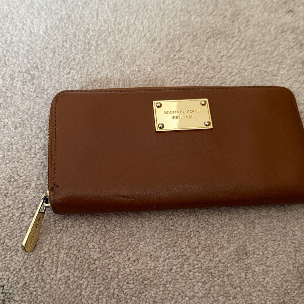 Michael Kors Tan Leather Wallet